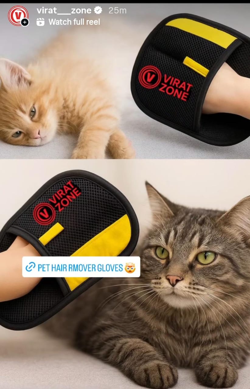 Buy 1 Get 1 Free™ – Magic Pet Grooming & Hair Remover Gloves 🐶🐱